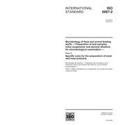 ISO 6887-2:2003, Microbiology of food and animal feeding stuffs -- Preparation of test samples, initial suspension and decimal dilutions for ... for the preparation of meat and meat products