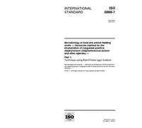 ISO 6888-1:1999, Microbiology of food and animal feeding stuffs -- Horizontal method for the enumeration of coagulase-positive staphylococci (Staphylococcus ... 1: Technique using Baird-Parker agar medium