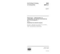 ISO 6974-1:2000, Natural gas -- Determination of composition with defined uncertainty by gas chromatography -- Part 1: Guidelines for tailored analysis