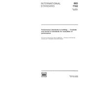ISO 7162:1992, Performance standards in building -- Contents and format of standards for evaluation of performance