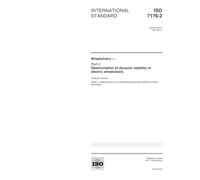 ISO 7176-2:2001, Wheelchairs -- Part 2: Determination of dynamic stability of electric wheelchairs
