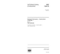ISO 7241-2:2000, Hydraulic fluid power - Quick-action couplings - Part 2: Test methods