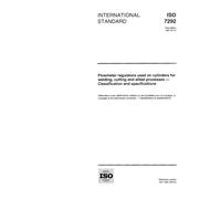 ISO 7292:1997, Flowmeter regulators used on cylinders for welding, cutting and allied processes - Classification and specifications