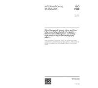 ISO 7358:2002, Oils of bergamot, lemon, citron and lime, fully or partially reduced in bergapten - Determination of bergapten content by high-pressure liquid chromatography (HPLC)
