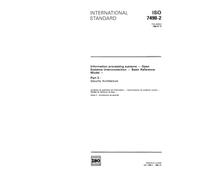 ISO 7498-2:1989, Information processing systems - Open Systems Interconnection - Basic Reference Model - Part 2: Security Architecture