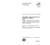ISO 7637-3:1995, Road vehicles - Electrical disturbance by conduction and coupling - Part 3: Vehicles with nominal 12 V or 24 V supply voltage - ... coupling via lines other than supply lines