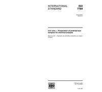 ISO 7764:2006, Iron ores - Preparation of predried test samples for chemical analysis