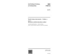 ISO 7787-4:2002, Dental rotary instruments - Cutters - Part 4: Miniature carbide laboratory cutters