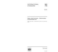 ISO 779:2005, Paper, board and pulp - Determination of acid-soluble iron