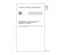 ISO 7832:1987, Cinematography -- Photoelectric output factor of photographic-type audio-level test films -- Measurement and calibration