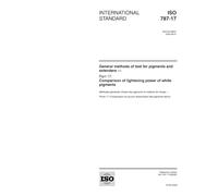 ISO 787-17:2002, General methods of test for pigments and extenders - Part 17: Comparison of lightening power of white pigments