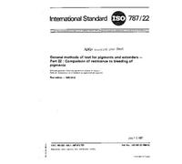 ISO 787-22:1980, General methods of test for pigments and extenders - Part 22 : Comparison of resistance to bleeding of pigments