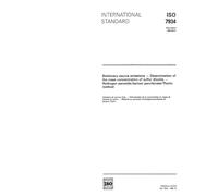 ISO 7934:1989, Stationary source emissions - Determination of the mass concentration of sulfur dioxide - Hydrogen peroxide/barium perchlorate/Thorin method