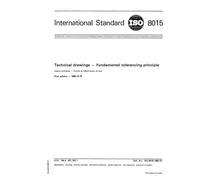 ISO 8015:1985, Technical drawings -- Fundamental tolerancing principle