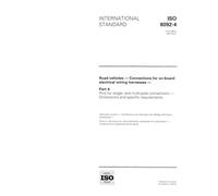 ISO 8092-4:1997, Road vehicles - Connections for on-board electrical wiring harnesses - Part 4: Pins for single- and multi-pole connections - Dimensions and specific requirements