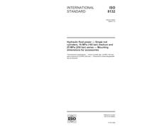 ISO 8132:2006, Hydraulic fluid power - Single rod cylinders, 16 MPa (160 bar) medium and 25 MPa (250 bar) series - Mounting dimensions for accessories