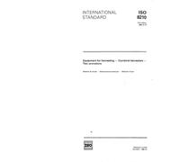 ISO 8210:1989, Equipment for harvesting - Combine harvesters - Test procedure