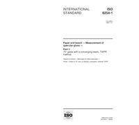 ISO 8254-1:1999, Paper and board -- Measurement of specular gloss -- Part 1: 75 degree gloss with a converging beam, TAPPI method