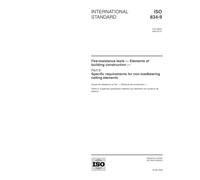 ISO 834-9:2003, Fire-resistance tests - Elements of building construction - Part 9: Specific requirements for non-loadbearing ceiling elements