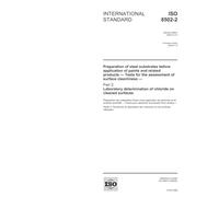 ISO 8502-2:2005, Preparation of steel substrates before application of paints and related products - Tests for the assessment of surface cleanliness - ... determination of chloride on cleaned surfaces