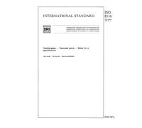 ISO 8516:1987, Textile glass -- Textured yarns -- Basis for a specification