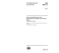 ISO 8662-10:1998, Hand-held portable power tools - Measurement of vibrations at the handle - Part 10: Nibblers and shears