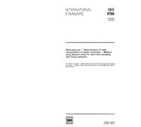 ISO 8760:1990, Work-place air - Determination of mass concentration of carbon monoxide - Method using detector tubes for short-term sampling with direct indication