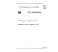 ISO 8769:1988, Reference sources for the calibration of surface contamination monitors - Beta-emitters (maximum beta energy greater than 0,15 MeV) and alpha-emitters