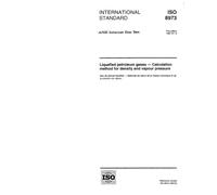 ISO 8973:1997, Liquefied petroleum gases - Calculation method for density and vapour pressure