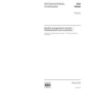 ISO 9000:2015, Fourth Edition: Quality management systems - Fundamentals and vocabulary
