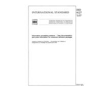 ISO 9127:1988, Information processing systems - User documentation and cover information for consumer software packages