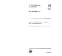 ISO 9144:1991, Securities - Optical character recognition line - Position and structure