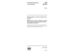 ISO 9276-5:2005, Representation of results of particle size analysis - Part 5: Methods of calculation relating to particle size analyses using logarithmic normal probability distribution
