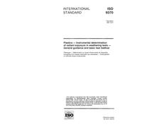 ISO 9370:1997, Plastics - Instrumental determination of radiant exposure in weathering tests - General guidance and basic test method
