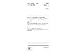 ISO 9386-2:2000, Power-operated lifting platforms for persons with impaired mobility -- Rules for safety, dimensions and functional operation -- Part ... wheelchair users moving in an inclined plane