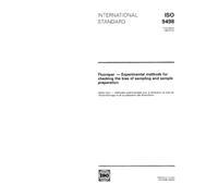 ISO 9498:1993, Fluorspar -- Experimental methods for checking the bias of sampling and sample preparation