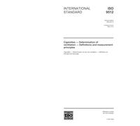 ISO 9512:2002, Cigarettes - Determination of ventilation - Definitions and measurement principles