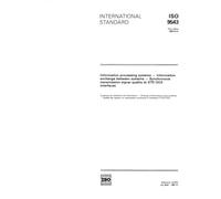 ISO 9543:1989, Information processing systems - Information exchange between systems - Synchronous transmission signal quality at DTE/DCE interfaces