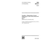 ISO 9614-1:1993, Acoustics - Determination of sound power levels of noise sources using sound intensity - Part 1: Measurement at discrete points