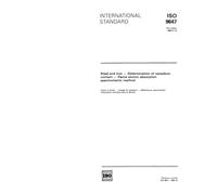 ISO 9647:1989, Steel and iron - Determination of vanadium content - Flame atomic absorption spectrometric method