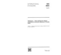 ISO 9664:1993, Adhesives -- Test methods for fatigue properties of structural adhesives in tensile shear
