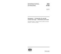 ISO 9738:2000, Aerospace -- Turnbarrels, for aircraft control wire rope -- Dimensions and loads