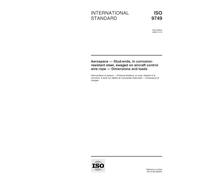 ISO 9749:2000, Aerospace -- Stud-ends, in corrosion-resistant steel, swaged on aircraft control wire rope -- Dimensions and loads