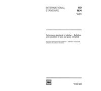 ISO 9836:1992, Performance standards in building -- Definition and calculation of area and space indicators