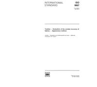 ISO 9867:1991, Textiles -- Evaluation of the wrinkle recovery of fabrics -- Appearance method