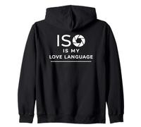 ISO è Il Mio linguaggio d'Amore Fotografo Humor Design Felpa con Cappuccio