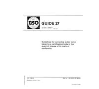 ISO Guide 27:1983, Guidelines for corrective action to be taken by a certification body in the event of misuse of its mark of conformity