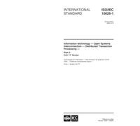 ISO/IEC 10026-1:1998, Information technology - Open Systems Interconnection - Distributed Transaction Processing - Part 1: OSI TP Model