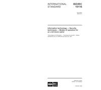 ISO/IEC 10116:2006, Information technology - Security techniques - Modes of operation for an n-bit block cipher