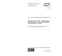 ISO/IEC 10164-12:1994, Information technology - Open Systems Interconnection - Systems Management: Test Management Function